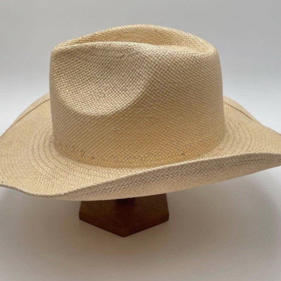 Lyle & Scott cowboy hat cowboy rafia straw hat Made in USA Unisex - Picture 9 of 9